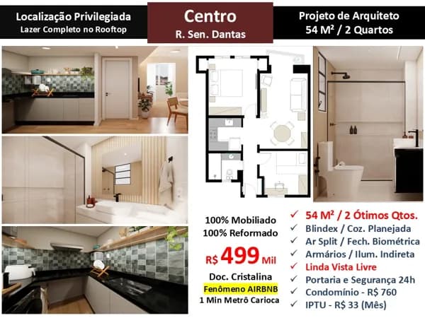 Apto Centro Senenador Dantas 54M²