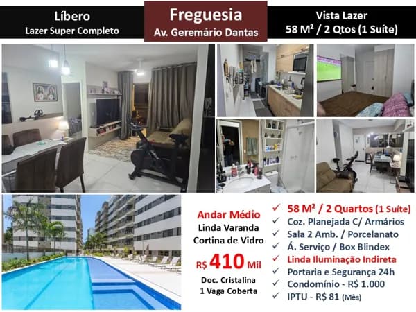 Apto JPA Freguesia Líbero 58M² 4