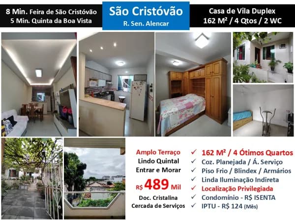 Casa São Cristóvão Sen. Alencar 162M²