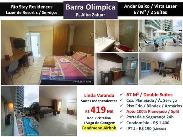 Apto Barra Olímpica Rio Stay 67M²