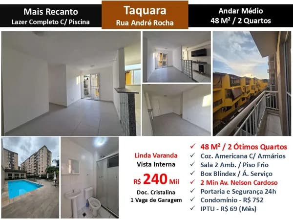 Apto JPA Taquara Mais Recanto 48M² 4