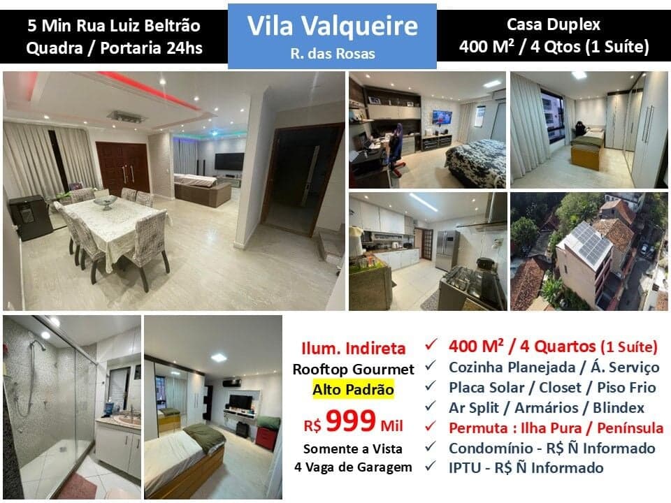 Casa JPA Vila Valqueire Rosas 400M²