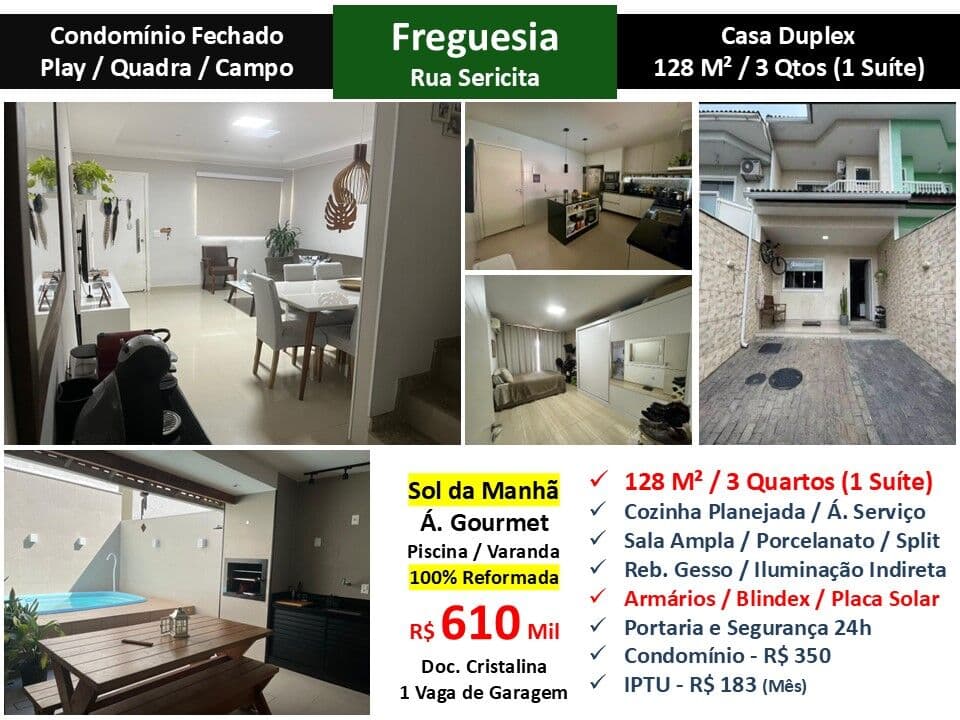 Casa JPA Freguesia Sericita 128M²