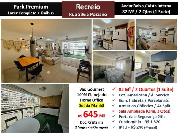 Apto Recreio Zico Park Premium 82M² 23