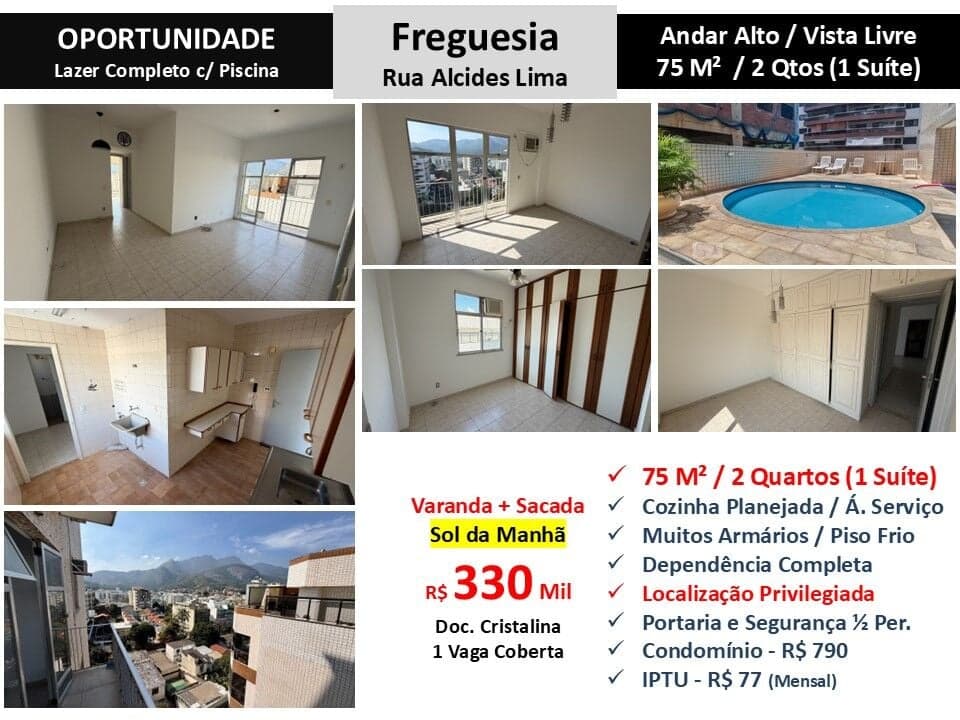 Apto JPA Freguesia Alcides Lima 75M²