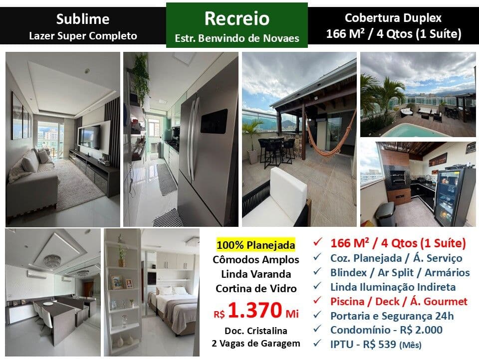 Cob Recreio Sublime 166M²