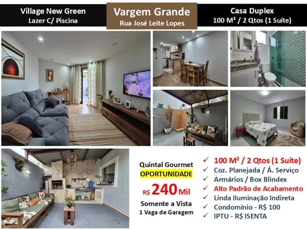 Casa Vargem Grande New Green 100M²