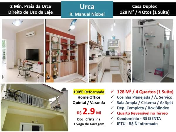 Casa Urca Manuel Niobei 128M²