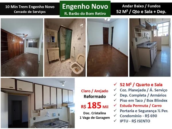 Apto Eng. Novo Barão do Bom Retiro 52M²