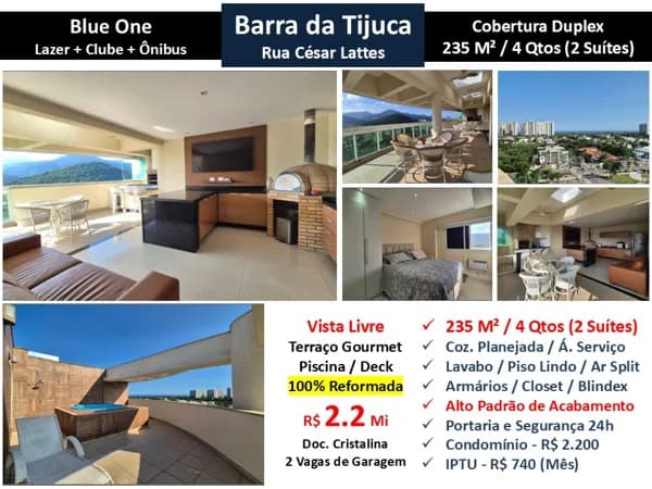 Cob Barra da Tijuca Blue One 235M²