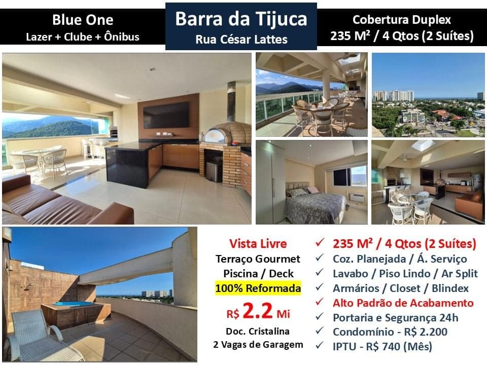Cob Barra da Tijuca Blue One 235M²