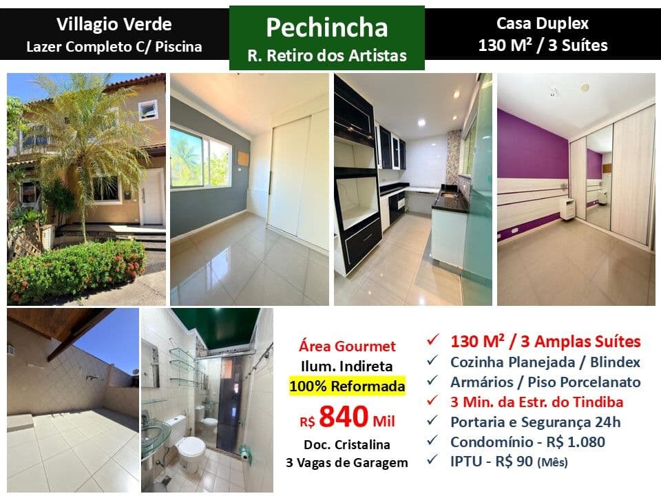 Casa JPA Pechincha Villagio Verde 130M²