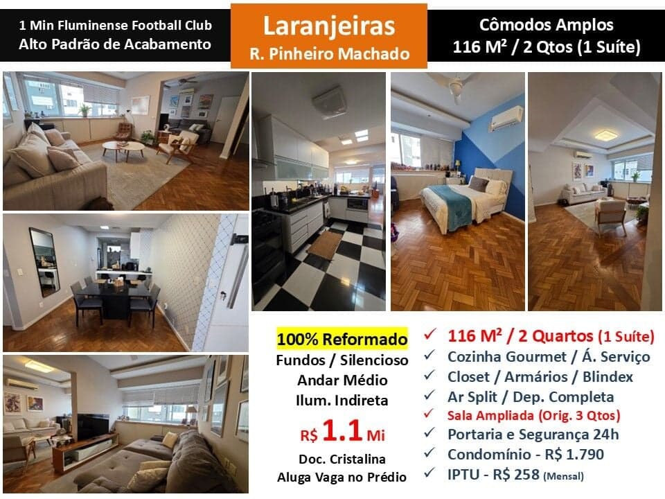Apto Laranjeiras Pinheiro Machado 116M²