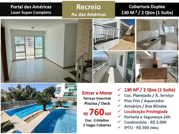 Cob Recreio Portal das Américas 130M²