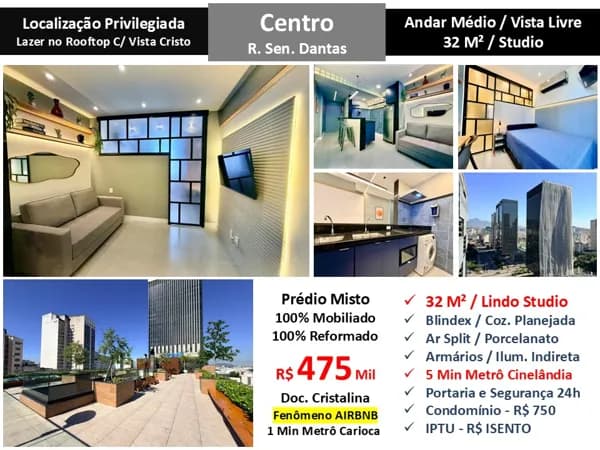 Apto Centro Senenador Dantas 32M²