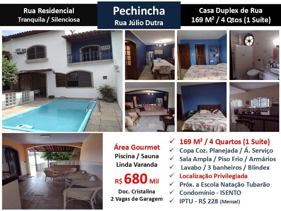 Casa JPA Pechincha Júlio Dutra 169M²