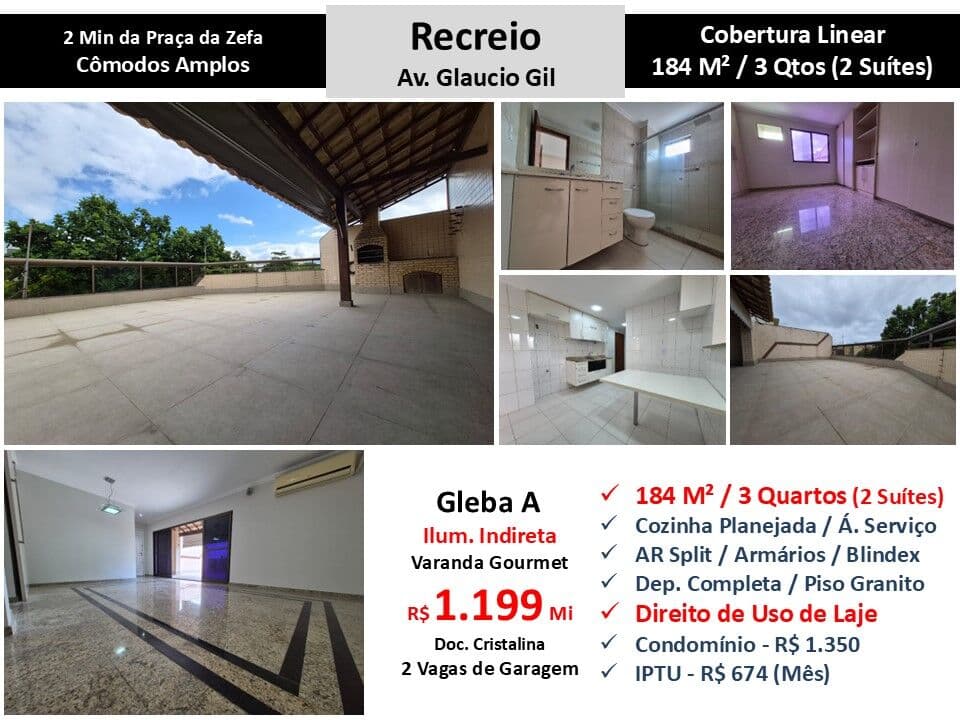 Cob Recreio Gleba A Glaucio Gil 184M² Linear
