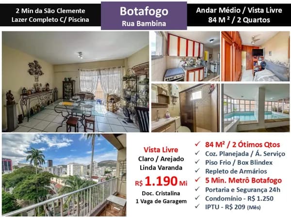 Apto Botafogo Bambina 84M²