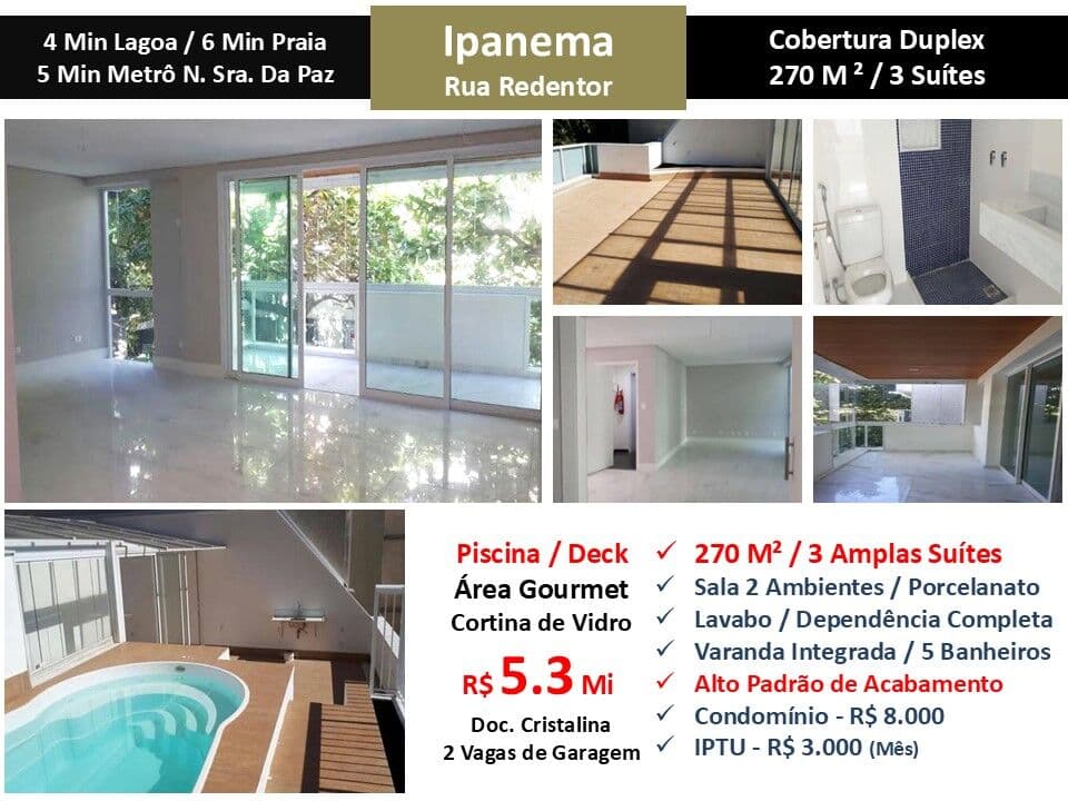 Cob Ipanema Redentor 270M²