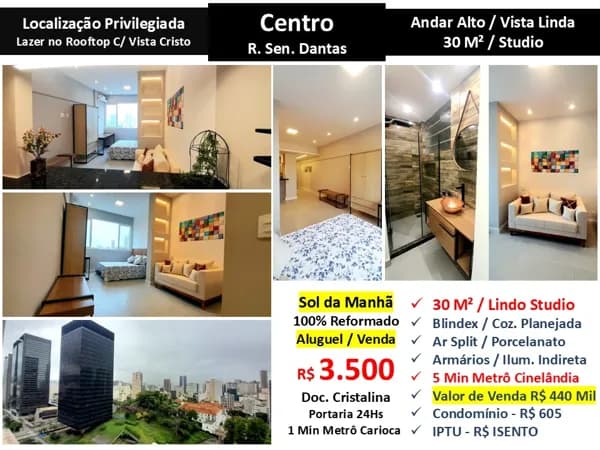 Apto Centro Senador Dantas 30M²