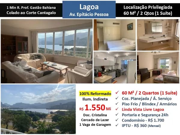 Apto Lagoa Epitácio Pessoa 60M² 2