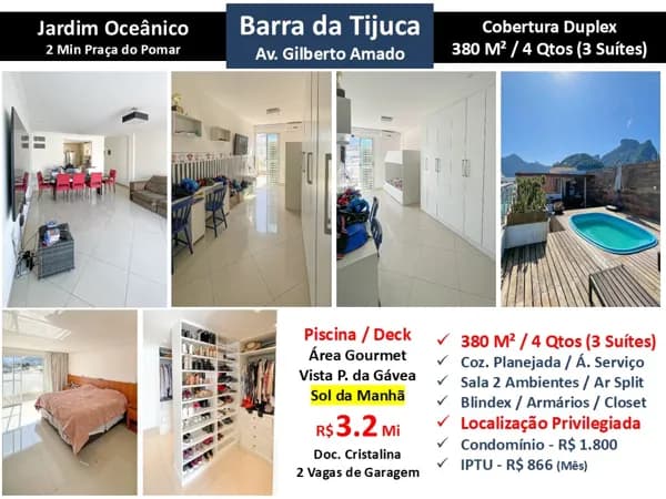 Cob Barra da Tijuca JO Gilberto Amado 380M²