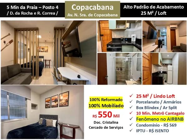Apto Copacabana N.S. de Copacabana 25M²