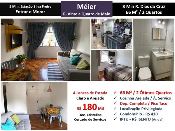 Apto Méier Vinte e Quatro de Maio 66M²
