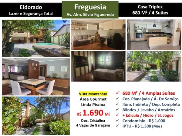 Casa JPA Freguesia Eldorado 680M²