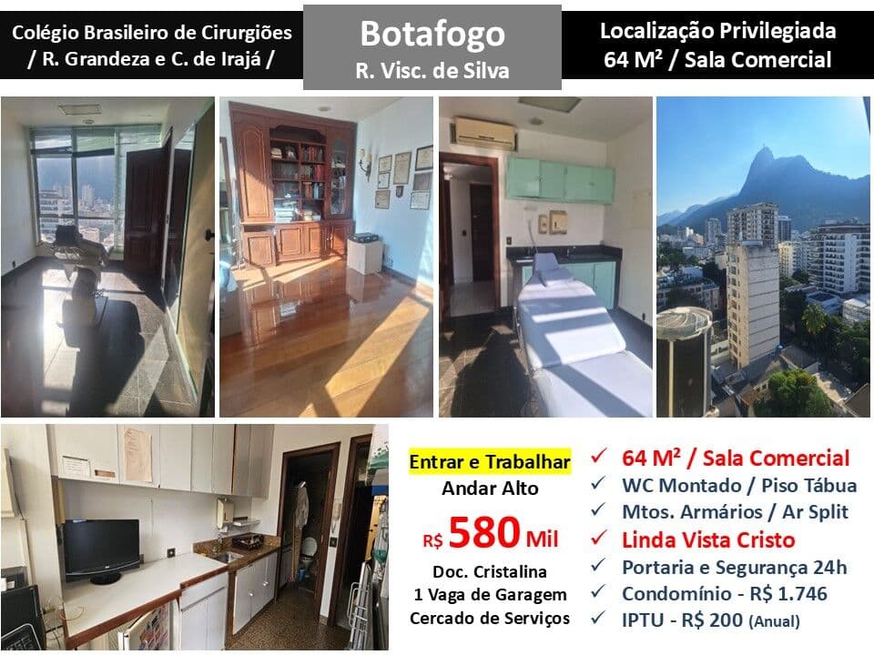 Sala Botafogo Visc. de Silva 64M²