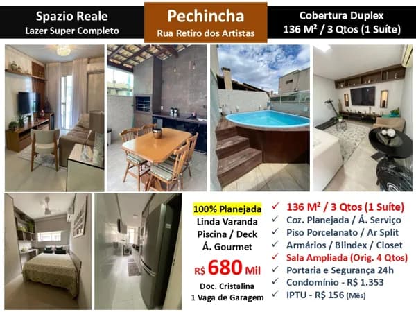 Cob JPA Pechincha Spazio Reale 136M²