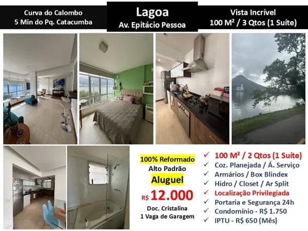 Apto Lagoa Epitácio Pessoa 100M² 3