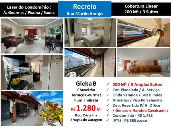 Cob Recreio Gleba B Murilo de Araujo 200M² Linear