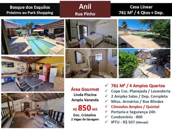 Casa JPA Anil Bosque dos Esquilos 761M²