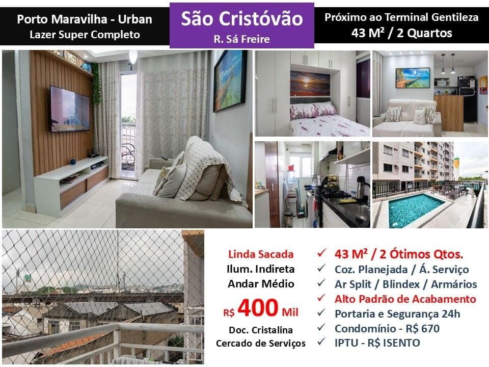 Apto São Cristóvão Sá Freire Urban 43M²