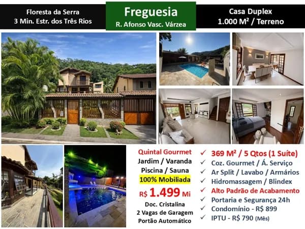 Casa JPA Freguesia Floresta da Serra 369M²