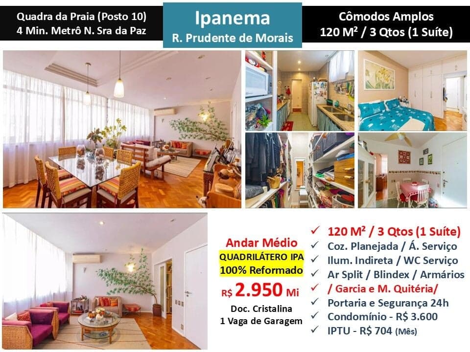 Apto Ipanema Prudente de Morais 120M² 3