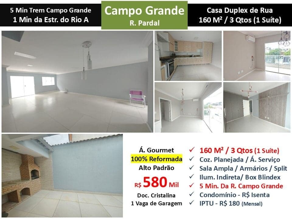 Casa Campo Grande Pardal 160M²