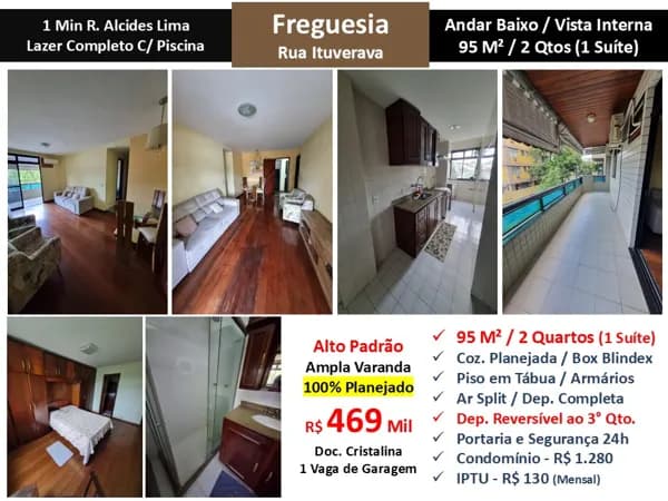 Apto JPA Freguesia Ituverava 95M² 2