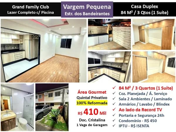 Casa Vargem Grande Family Club 84M²