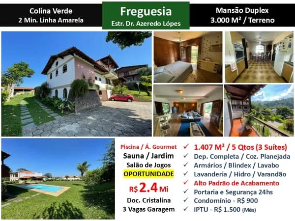 Casa JPA Freguesia Colina Verde Pau Ferro 1.407M²