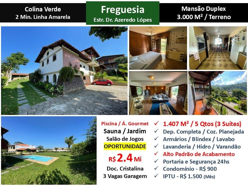 Casa JPA Freguesia Colina Verde Pau Ferro 1.407M²