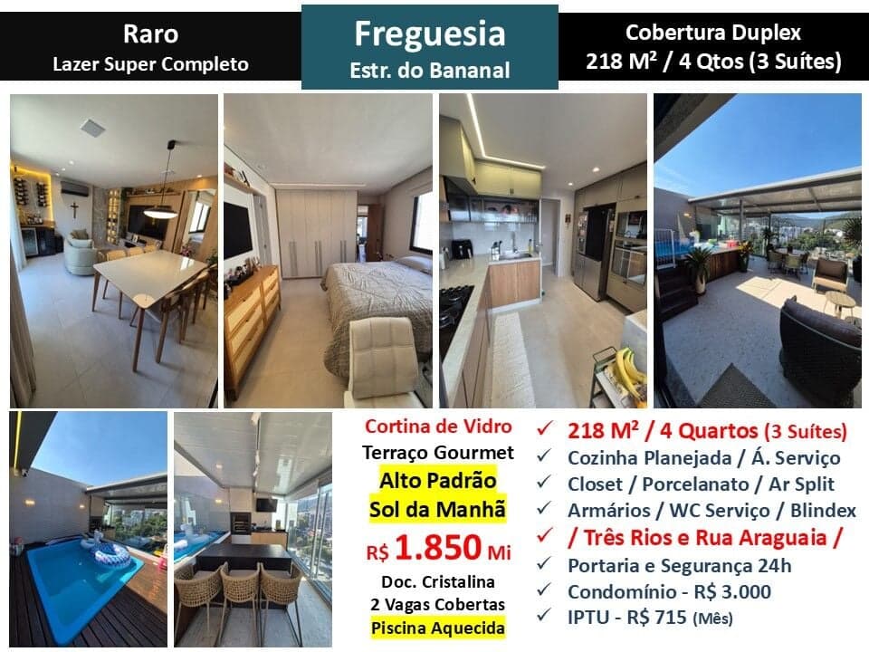 Cob JPA Freguesia Bananal Raro 218M²