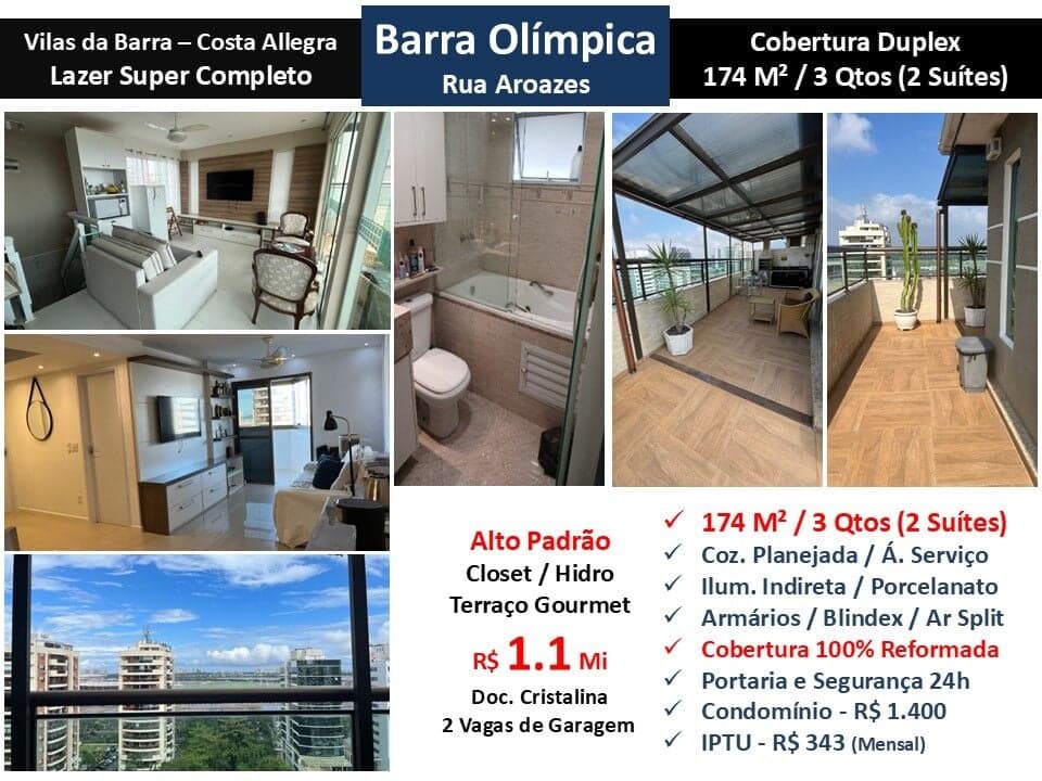Cob Barra Olímpica Vilas da Barra Costa Allegra 174M²