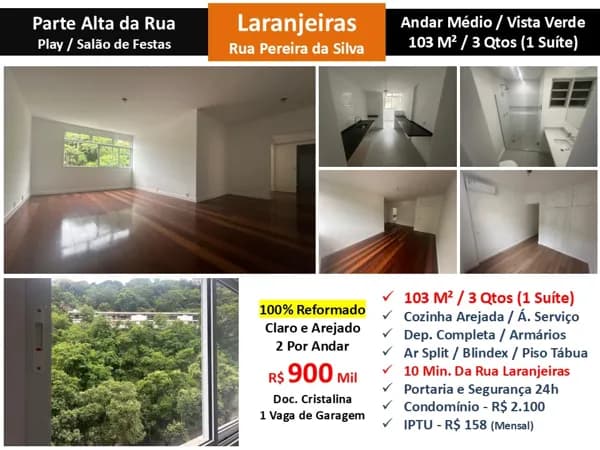 Apto Laranjeiras Pereira da Silva 103M²