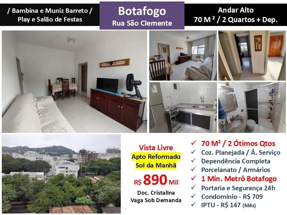 Apto Botafogo São Clemente 70M² 4