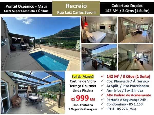 Cob Recreio Pontal Maui 142M²