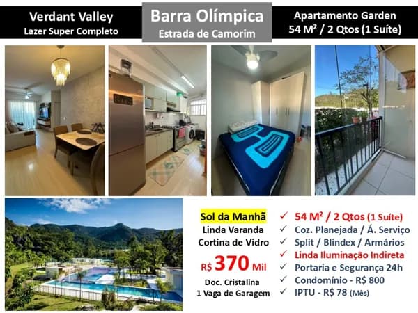 Apto Barra Olímpica Verdant Valley 54M² Garden