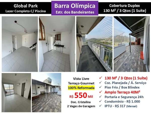 Cob Barra Olímpica Global Park 130M²