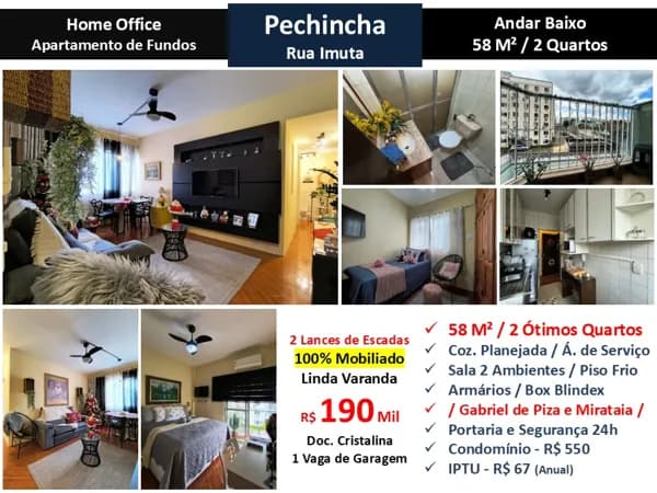 Apto JPA Pechincha Imuta 58M²